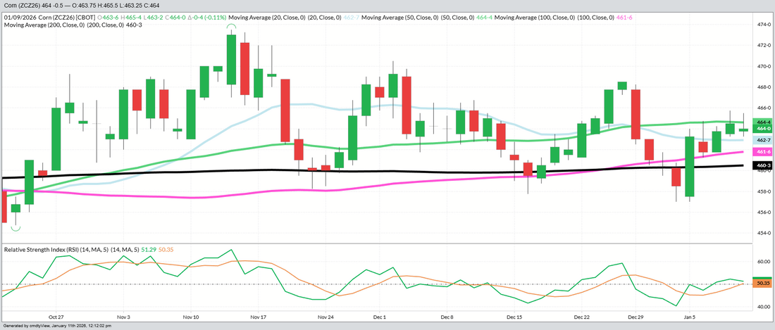 December 2026 Corn – Daily