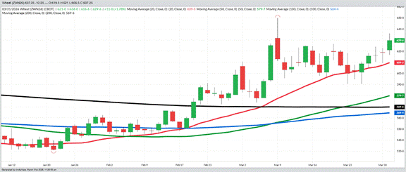July Wheat – Daily