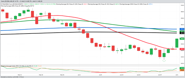 December Corn – Daily