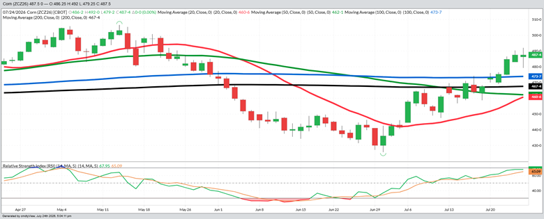 December Corn – Daily