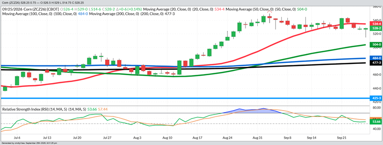 December Corn – Daily
